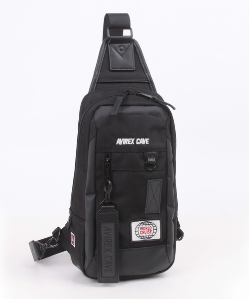 AVIREX（アヴィレックス）の「【直営店限定】ケーブ ワンショルダー / CAVE ONE SHOULDER / アヴィレックス / AVIREX（ショルダーバッグ・メンズ・ブラック・FREE）」の2枚目の写真