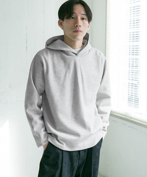 URBAN RESEARCH DOORS（アーバンリサーチドアーズ）の「ダブルフェイスフーディ（パーカー・メンズ・ブラウン/オリーブ/グレー系その他/ネイビー・40/38）」の2枚目の写真