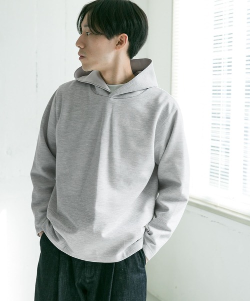 URBAN RESEARCH DOORS（アーバンリサーチドアーズ）の「ダブルフェイスフーディ（パーカー・メンズ・ブラウン/オリーブ/グレー系その他/ネイビー・40/38）」の6枚目の写真