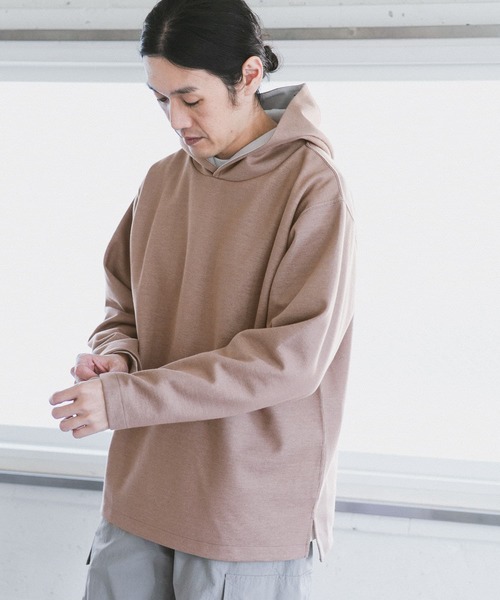 URBAN RESEARCH DOORS（アーバンリサーチドアーズ）の「ダブルフェイスフーディ（パーカー・メンズ・ブラウン/オリーブ/グレー系その他/ネイビー・40/38）」の17枚目の写真