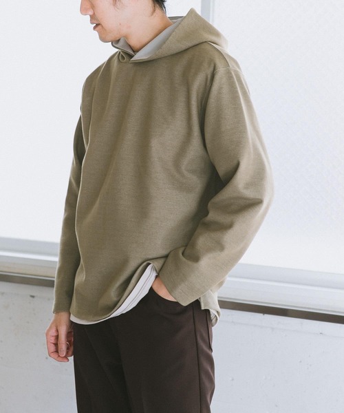 URBAN RESEARCH DOORS（アーバンリサーチドアーズ）の「ダブルフェイスフーディ（パーカー・メンズ・ブラウン/オリーブ/グレー系その他/ネイビー・40/38）」の21枚目の写真