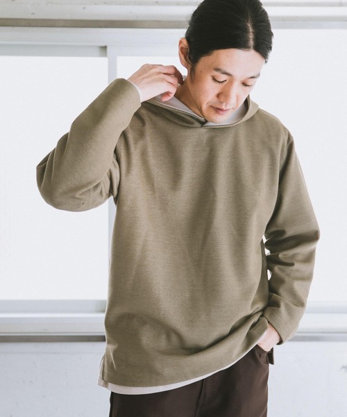 URBAN RESEARCH DOORS（アーバンリサーチドアーズ）の「ダブルフェイスフーディ（パーカー・メンズ・ブラウン/オリーブ/グレー系その他/ネイビー・40/38）」の22枚目の写真