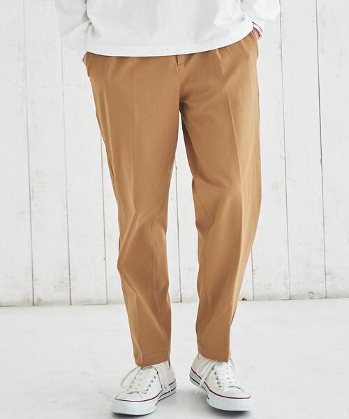 coen（コーエン）の「極楽FITタックイージーテーパードパンツ（スラックス・メンズ・ダークグレー/ベージュ/ネイビー/グレー/ブラック/オリーブ・MEDIUM/SMALL/X-LARGE/LARGE）」の4枚目の写真