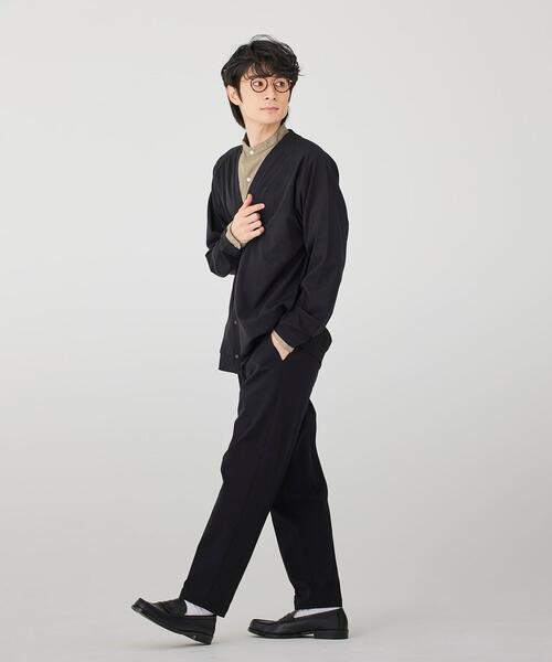 coen（コーエン）の「極楽FITタックイージーテーパードパンツ（スラックス・メンズ・ダークグレー/ベージュ/ネイビー/グレー/ブラック/オリーブ・MEDIUM/SMALL/X-LARGE/LARGE）」の18枚目の写真