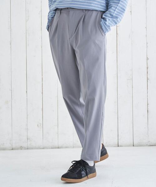 coen（コーエン）の「極楽FITタックイージーテーパードパンツ（スラックス・メンズ・ダークグレー/ベージュ/ネイビー/グレー/ブラック/オリーブ・MEDIUM/SMALL/X-LARGE/LARGE）」の19枚目の写真