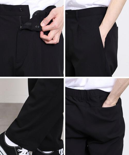 coen（コーエン）の「極楽FITタックイージーテーパードパンツ（スラックス・メンズ・ダークグレー/ベージュ/ネイビー/グレー/ブラック/オリーブ・MEDIUM/SMALL/X-LARGE/LARGE）」の8枚目の写真