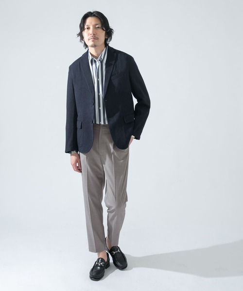 URBAN RESEARCH ROSSO MEN(アーバンリサーチロッソメン)の「『XLサイズあり』イージーテーパードスラックス(スラックス・メンズ・ネイビー/ブラック/グレー/ライトグレー・MEDIUM/LARGE/X-LARGE)」の9枚目の写真