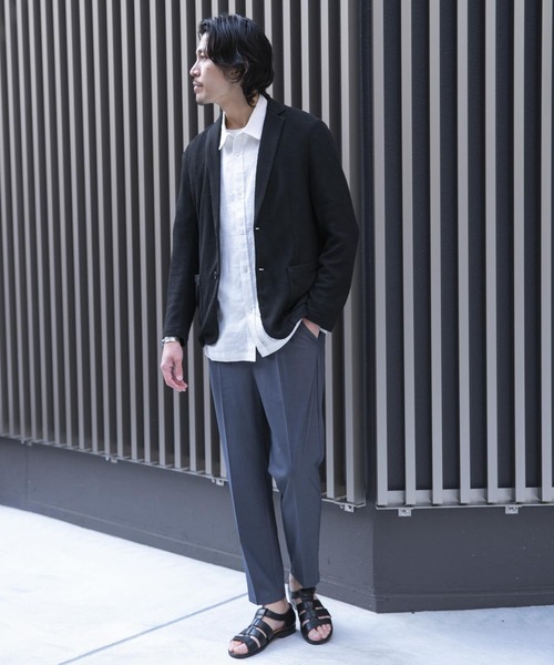 URBAN RESEARCH ROSSO MEN(アーバンリサーチロッソメン)の「『XLサイズあり』イージーテーパードスラックス(スラックス・メンズ・ネイビー/ブラック/グレー/ライトグレー・MEDIUM/LARGE/X-LARGE)」の10枚目の写真