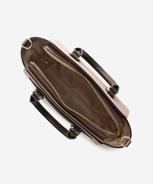 & chouette（アンドシュエット）の「フロントポケット パステルハンドバッグ（ショルダーバッグ・レディース・ピンク/イエロー/ミント/グレイッシュベージュ・FREE）」の8枚目の写真