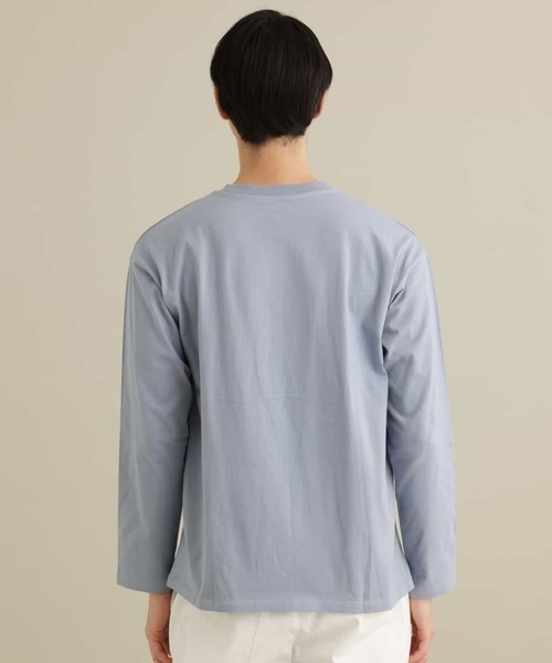 a.v.v(アーヴェヴェ)の「ミニロゴセミワイドシルエットカットソー(Tシャツ/カットソー・メンズ・ホワイト/ライトブルー/ミント・46/48/50)」の22枚目の写真