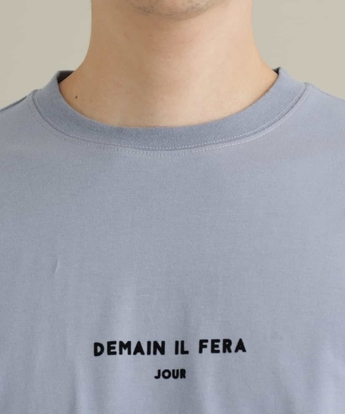 a.v.v(アーヴェヴェ)の「ミニロゴセミワイドシルエットカットソー(Tシャツ/カットソー・メンズ・ホワイト/ライトブルー/ミント・46/48/50)」の21枚目の写真