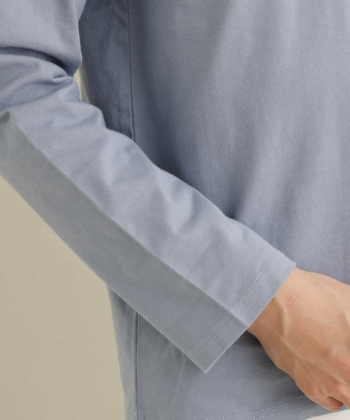 a.v.v(アーヴェヴェ)の「ミニロゴセミワイドシルエットカットソー(Tシャツ/カットソー・メンズ・ホワイト/ライトブルー/ミント・46/48/50)」の20枚目の写真