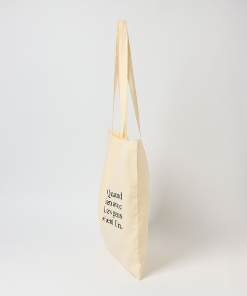 Heather（ヘザー）の「レタリングトートバッグ  271056（トートバッグ・レディース・ホワイト×グリーン/ホワイト×ブラック/ブルー系その他/ピンク系その他/ホワイト×ブラウン・ONE SIZE）」の10枚目の写真