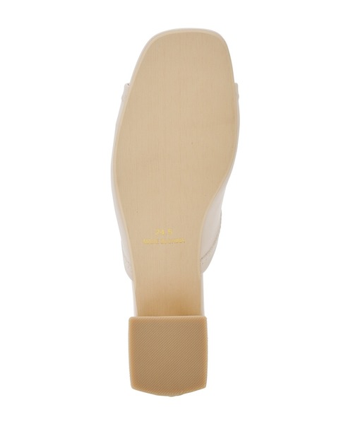 ROPE' PICNIC（ロペピクニック）の「【WEB限定カラー:グリーン】ストレッチアッパーフレアブロックヒールミュール（サンダル・レディース・ブラック/オレンジ/グリーン系その他/キナリ・23.5cm/24.5cm/23.0cm/24.0cm）」の7枚目の写真