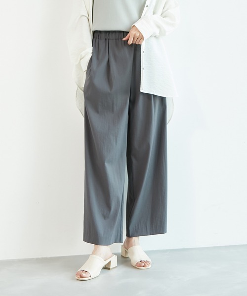 ROPE' PICNIC（ロペピクニック）の「【WEB限定カラー:グリーン】ストレッチアッパーフレアブロックヒールミュール（サンダル・レディース・ブラック/オレンジ/グリーン系その他/キナリ・23.5cm/24.5cm/23.0cm/24.0cm）」の14枚目の写真