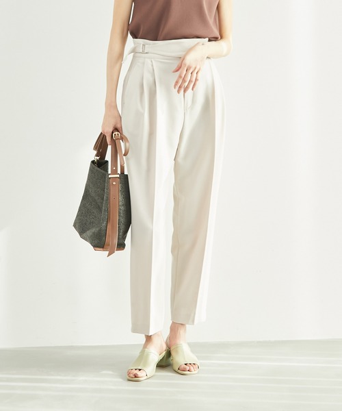 ROPE' PICNIC（ロペピクニック）の「【WEB限定カラー:グリーン】ストレッチアッパーフレアブロックヒールミュール（サンダル・レディース・ブラック/オレンジ/グリーン系その他/キナリ・23.5cm/24.5cm/23.0cm/24.0cm）」の13枚目の写真