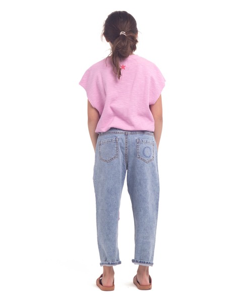 piupiuchick(ピュウピュウチック)の「piupiuchick / ウォッシュデニム ロングパンツ(デニムパンツ・キッズ・インディゴブルー・6Y/4Y/8Y)」の4枚目の写真