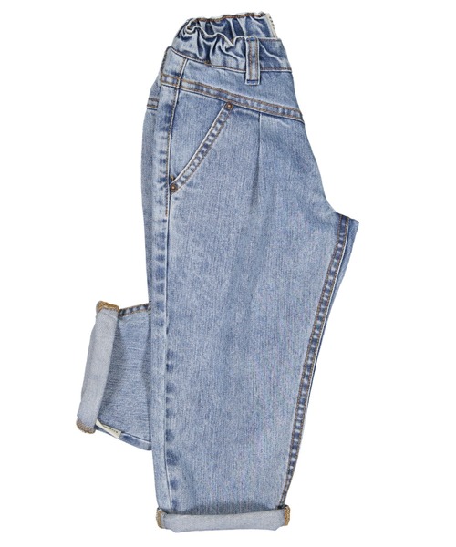 piupiuchick(ピュウピュウチック)の「piupiuchick / ウォッシュデニム ロングパンツ(デニムパンツ・キッズ・インディゴブルー・6Y/4Y/8Y)」の8枚目の写真