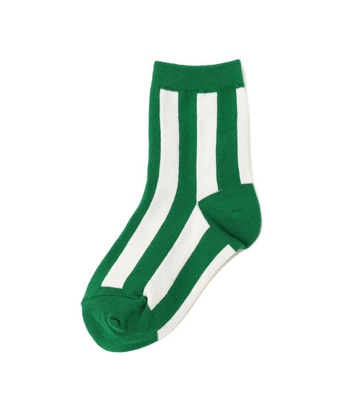 B:MING by BEAMS(ビーミングバイビームス)の「B:MING by BEAMS / ストライプ ソックス(13~21cm)(ソックス/靴下・キッズ・パープル/ベージュ/グリーン・S 13-15㎝/M 16-18㎝/L 19-21㎝)」の2枚目の写真