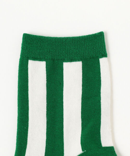 B:MING by BEAMS(ビーミングバイビームス)の「B:MING by BEAMS / ストライプ ソックス(13~21cm)(ソックス/靴下・キッズ・パープル/ベージュ/グリーン・S 13-15㎝/M 16-18㎝/L 19-21㎝)」の4枚目の写真