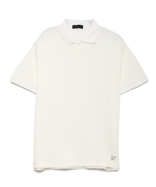 H.I.P. by SOLIDO（エイチアイピーバイソリード）の「H.I.P. by SOLIDO エイチアイピー バイ ソリード SLAB WAFFLE JERSEY POLO SHIRT（ポロシャツ・メンズ・ホワイト/ブラック/グレー・1/2/4/3）」の2枚目の写真