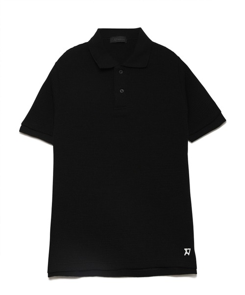 H.I.P. by SOLIDO（エイチアイピーバイソリード）の「H.I.P. by SOLIDO エイチアイピー バイ ソリード SLAB WAFFLE JERSEY POLO SHIRT（ポロシャツ・メンズ・ホワイト/ブラック/グレー・1/2/4/3）」の3枚目の写真