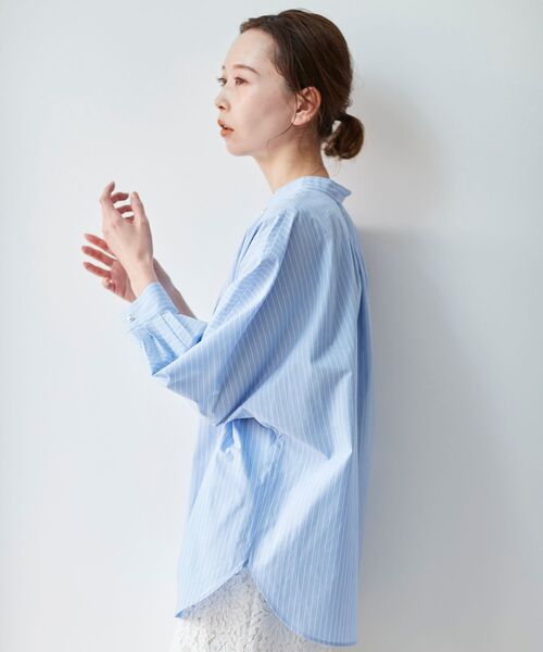 le.coeur blanc(ルクールブラン)の「パールボタンドルマンシャツ(シャツ/ブラウス・レディース・オフホワイト/ブルー系その他3/ブルー系その他4・38)」の18枚目の写真