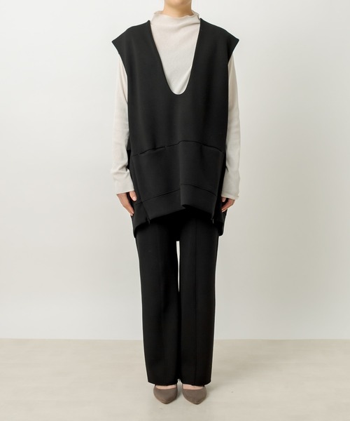 RIVE DROITE（リヴドロワ）の「ライトダンボールベスト（ベスト・レディース・ブラック/アイボリー・FREE）」の21枚目の写真