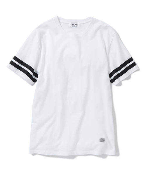SILAS（サイラス）の「S/S FOOTBALL TEE（Tシャツ/カットソー・メンズ・ホワイト/ネイビー・MEDIUM/SMALL/LARGE）」の2枚目の写真