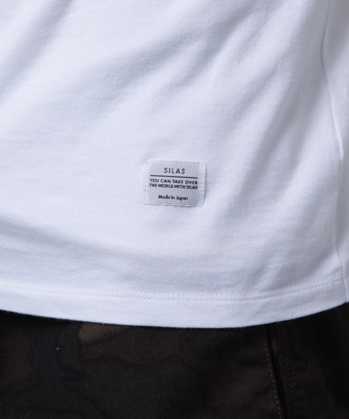 SILAS（サイラス）の「S/S FOOTBALL TEE（Tシャツ/カットソー・メンズ・ホワイト/ネイビー・MEDIUM/SMALL/LARGE）」の4枚目の写真