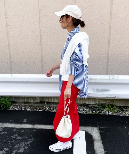 feepur(フェピュール)の「ロンドンストライプオーバーシャツ(シャツ/ブラウス・レディース・ブラック/ピンク/グリーン/ブルー・MEDIUM)」の7枚目の写真