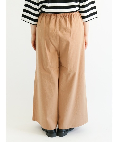 Samansa Mos2（サマンサ モスモス）の「フロントボタンワイドパンツ（その他パンツ・レディース・ベージュ/カーキ/チャコール/キナリ・ﾌﾘ-）」の8枚目の写真