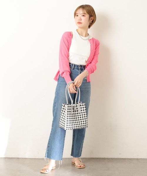 natural couture（ナチュラルクチュール）の「セット着用可/UV・接触冷感機能あり プチプラベーシックカーディガン（カーディガン/ボレロ・レディース・オフホワイト/ブラック/グリーン/ラベンダー/ピンク/その他1・FREE）」の13枚目の写真