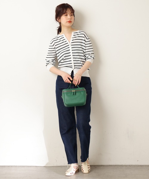 natural couture（ナチュラルクチュール）の「セット着用可/UV・接触冷感機能あり プチプラベーシックカーディガン（カーディガン/ボレロ・レディース・オフホワイト/ブラック/グリーン/ラベンダー/ピンク/その他1・FREE）」の18枚目の写真