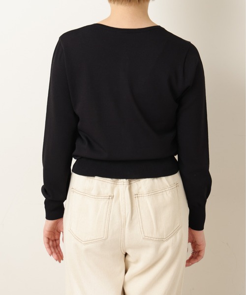 natural couture（ナチュラルクチュール）の「セット着用可/UV・接触冷感機能あり プチプラベーシックカーディガン（カーディガン/ボレロ・レディース・オフホワイト/ブラック/グリーン/ラベンダー/ピンク/その他1・FREE）」の14枚目の写真