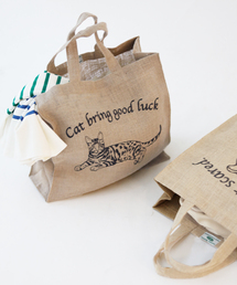 MAISON BENGAL | 《追加》別注【MAISON BENGAL 】 Jute print TOTE SPECIAL:トートバッグ(ショルダーバッグ)