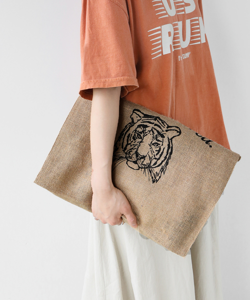 MAISON BENGAL（マイソンベンガル）の「《追加》別注【MAISON BENGAL 】 Jute print TOTE SPECIAL：トートバッグ（ショルダーバッグ・レディース・ベージュ/ベージュ系その他・FREE）」の16枚目の写真