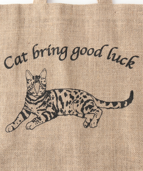 MAISON BENGAL（マイソンベンガル）の「《追加》別注【MAISON BENGAL 】 Jute print TOTE SPECIAL：トートバッグ（ショルダーバッグ・レディース・ベージュ/ベージュ系その他・FREE）」の7枚目の写真