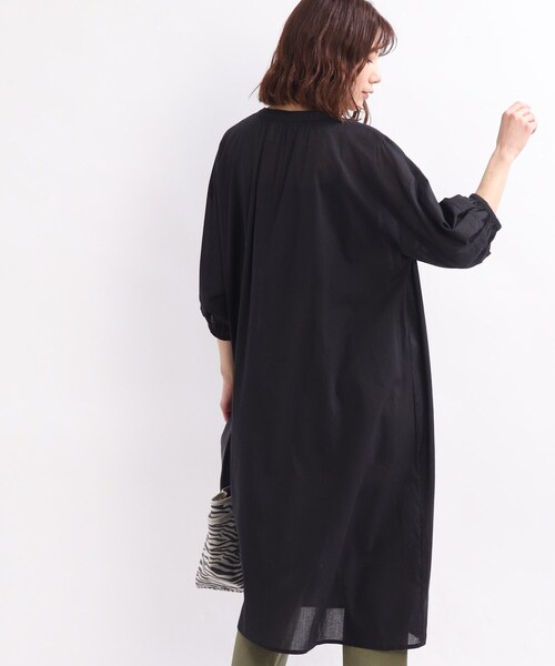 SHOO・LA・RUE（シューラルー）の「◆【INDIA】カフタンカラーワンピース（ワンピース・レディース・ブラック/イエロー/グリーン/ピンク系・00）」の13枚目の写真