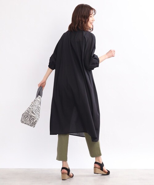 SHOO・LA・RUE（シューラルー）の「◆【INDIA】カフタンカラーワンピース（ワンピース・レディース・ブラック/イエロー/グリーン/ピンク系・00）」の16枚目の写真