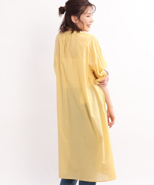 SHOO・LA・RUE（シューラルー）の「◆【INDIA】カフタンカラーワンピース（ワンピース・レディース・ブラック/イエロー/グリーン/ピンク系・00）」の19枚目の写真