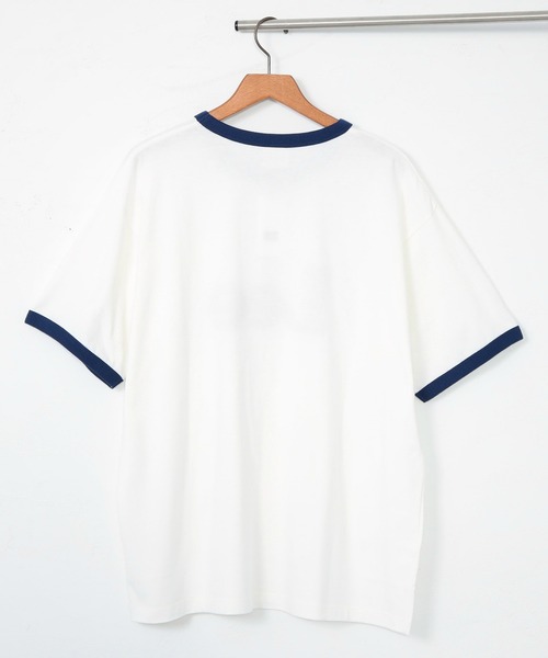 Lee(リー)の「リンガー半袖Tシャツ(Tシャツ/カットソー・メンズ・ホワイト/ベージュ/グレー・SMALL/LARGE/X-LARGE/MEDIUM)」の10枚目の写真