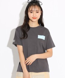 ◆【コットン100%/毛玉になりにくい】チケットプリントTシャツ