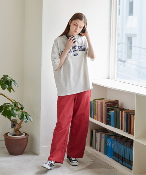 flaner（フラネ）の「Loose college logo tee/ルーズカレッジロゴTee（Tシャツ/カットソー・レディース・ネイビー/グレー/イエロー・MEDIUM/LARGE）」の10枚目の写真