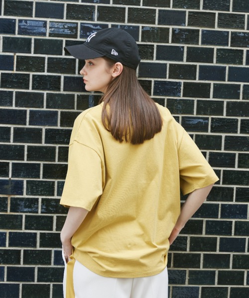 flaner（フラネ）の「Loose college logo tee/ルーズカレッジロゴTee（Tシャツ/カットソー・レディース・ネイビー/グレー/イエロー・MEDIUM/LARGE）」の22枚目の写真