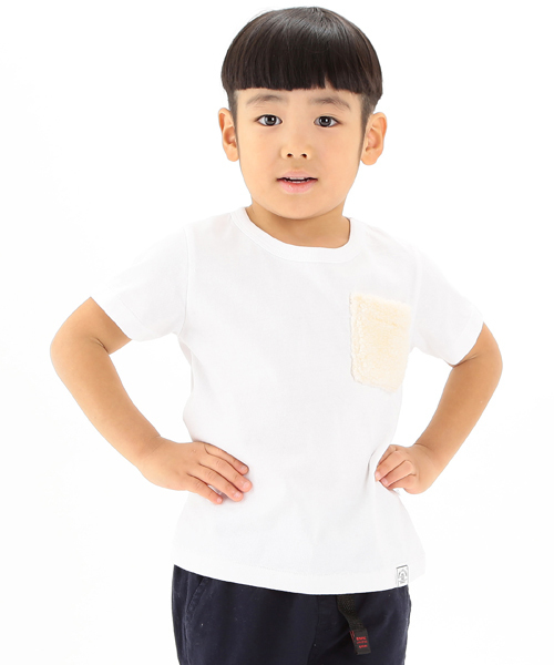 B:MING by BEAMS（ビーミングバイビームス）の「ビーミング by ビームス / パイルポケットTシャツ（Tシャツ/カットソー・キッズ・ホワイト/サックスブルー/ネイビー・140/110/100/130/120/150/80/90）」の19枚目の写真