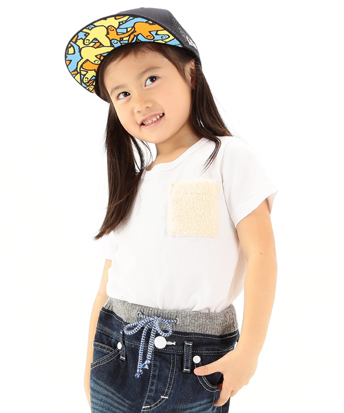 B:MING by BEAMS（ビーミングバイビームス）の「ビーミング by ビームス / パイルポケットTシャツ（Tシャツ/カットソー・キッズ・ホワイト/サックスブルー/ネイビー・140/110/100/130/120/150/80/90）」の20枚目の写真