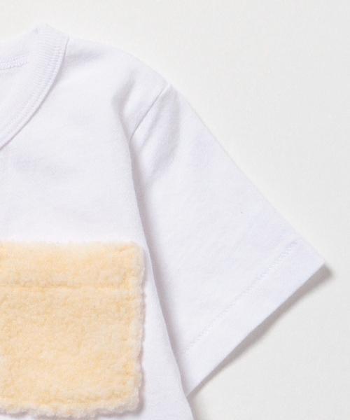 B:MING by BEAMS（ビーミングバイビームス）の「ビーミング by ビームス / パイルポケットTシャツ（Tシャツ/カットソー・キッズ・ホワイト/サックスブルー/ネイビー・140/110/100/130/120/150/80/90）」の4枚目の写真