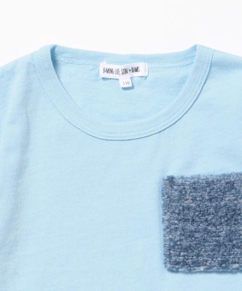 B:MING by BEAMS（ビーミングバイビームス）の「ビーミング by ビームス / パイルポケットTシャツ（Tシャツ/カットソー・キッズ・ホワイト/サックスブルー/ネイビー・140/110/100/130/120/150/80/90）」の7枚目の写真