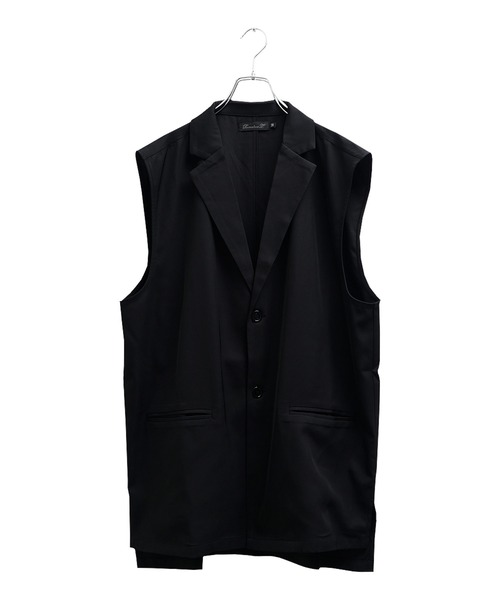 MinoriTY(マイノリティ)の「【MinoriTY】ジレ ロングジレ テーラードベスト ロングベスト ノースリーブ メンズ 秋服 (ベスト・メンズ・ブラック/ベージュ/グレー・M/L)」の15枚目の写真